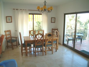 Open plan dining room.